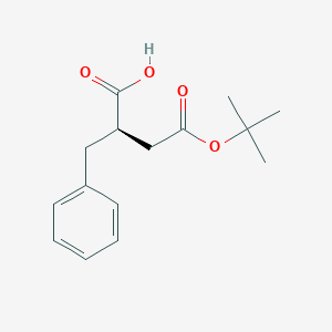 molecular formula C15H20O4 B173858 (R)-2-Benzyl-4-(tert-butoxy)-4-oxobutanoic acid CAS No. 122225-33-6