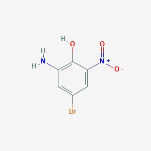 molecular formula C6H5BrN2O3 B173863 2-氨基-4-溴-6-硝基苯酚 CAS No. 139138-08-2