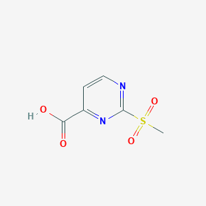 molecular formula C6H6N2O4S B173869 2-(Methylsulfonyl)pyrimidine-4-carboxylic acid CAS No. 1370411-46-3