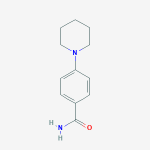 molecular formula C12H16N2O B173871 4-(哌啶-1-基)苯甲酰胺 CAS No. 10552-10-0