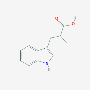 molecular formula C12H13NO2 B173882 3-(1H-indol-3-yl)-2-methylpropanoic acid CAS No. 15142-91-3