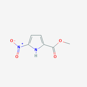 molecular formula C6H6N2O4 B173885 Methyl 5-nitro-1H-pyrrole-2-carboxylate CAS No. 13138-73-3
