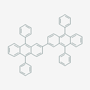 molecular formula C52H34 B173886 9,9',10,10'-Tetraphenyl-2,2'-bianthracene CAS No. 172285-72-2