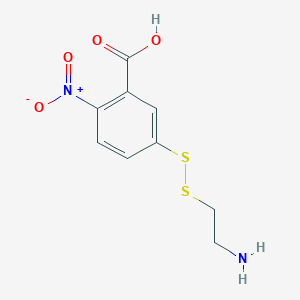 molecular formula C9H10N2O4S2 B017389 5-(2-Aminoethyl)dithio-2-nitrobenzoic Acid CAS No. 71899-86-0
