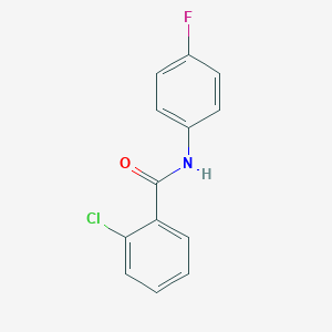 molecular formula C13H9ClFNO B173892 2-chloro-N-(4-fluorophenyl)benzamide CAS No. 153386-06-2