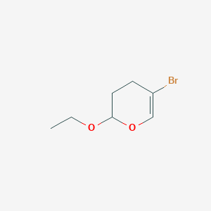 molecular formula C7H11BrO2 B173894 5-bromo-2-ethoxy-3,4-dihydro-2H-pyran CAS No. 199661-62-6