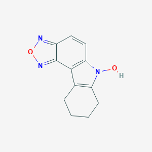 molecular formula C12H11N3O2 B173903 7,8,9,10-四氢-6H-1,2,5-噁二唑并[3,4-c]咔唑-6-醇 CAS No. 164356-02-9