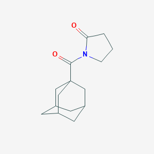 molecular formula C15H21NO2 B173907 1-(Adamantane-1-carbonyl)pyrrolidin-2-one CAS No. 139143-53-6