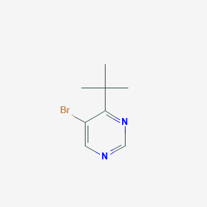 molecular formula C8H11BrN2 B173914 5-Bromo-4-(tert-butyl)pyrimidine CAS No. 1439-08-3