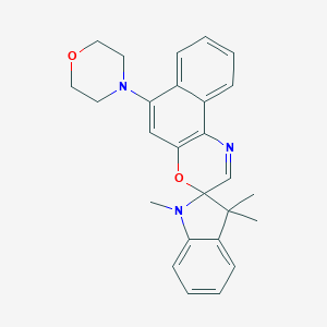 molecular formula C26H27N3O2 B173933 1,3,3-Trimethyl-6'-morpholinospiro[indoline-2,3'-naphtho[2,1-b][1,4]oxazine] CAS No. 114747-48-7