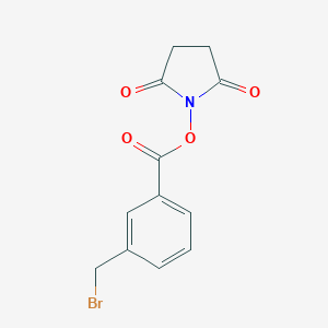 molecular formula C12H10BrNO4 B173935 3-(Bromomethyl)benzoic acid N-succinimidylester CAS No. 155863-35-7