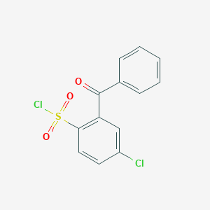 molecular formula C13H8Cl2O3S B173940 2-benzoyl-4-chloro-benzenesulfonyl Chloride CAS No. 19562-55-1