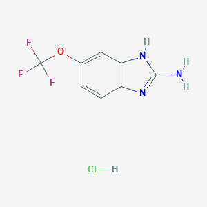molecular formula C8H7ClF3N3O B173943 6-(Trifluoromethoxy)-1H-benzo[d]imidazol-2-amine hydrochloride CAS No. 132877-28-2