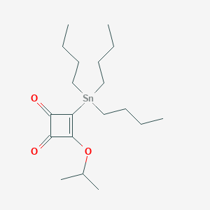 molecular formula C19H34O3Sn B173944 3-Isopropoxy-4-(tributylstannyl)-1,2-cyclobutenedione CAS No. 129034-70-4