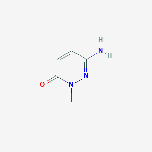 molecular formula C5H7N3O B173951 6-amino-2-methylpyridazin-3(2H)-one CAS No. 13506-28-0