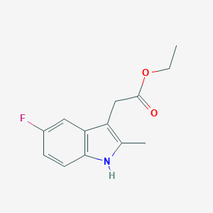molecular formula C13H14FNO2 B173975 Ethyl (5-fluoro-2-methyl-1H-indol-3-yl)acetate CAS No. 17536-39-9