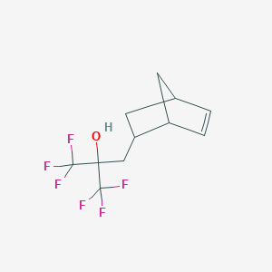 3-(Bicyclo[2.2.1]hept-5-EN-2-YL)-1,1,1-trifluoro-2-(trifluoromethyl)propan-2-OL