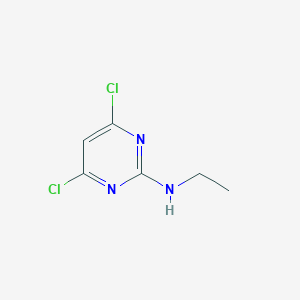 molecular formula C6H7Cl2N3 B174002 4,6-dichloro-N-ethylpyrimidin-2-amine CAS No. 10371-48-9