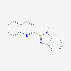 molecular formula C16H11N3 B174014 2-(1H-Benzo[d]imidazol-2-yl)quinoline CAS No. 14044-48-5