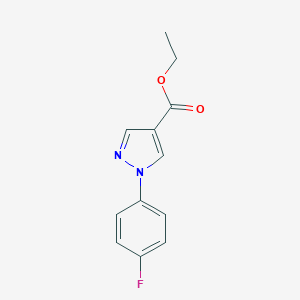 molecular formula C12H11FN2O2 B174015 Ethyl 1-(4-fluorophenyl)-1H-pyrazole-4-carboxylate CAS No. 138907-73-0