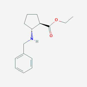 trans-Ethyl 2-(benzylamino)cyclopentanecarboxylate