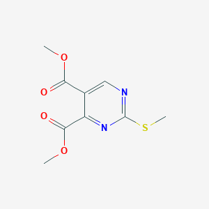 molecular formula C9H10N2O4S B174021 Dimethyl 2-(Methylthio)-4,5-pyrimidinedicarboxylate CAS No. 132973-51-4