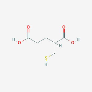 molecular formula C6H10O4S B017403 2-Mercaptomethylglutaric acid CAS No. 106146-19-4