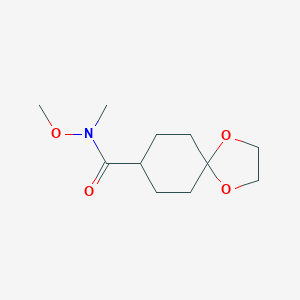 N-methoxy-N-methyl-1,4-Dioxaspiro[4.5]decane-8-carboxamide