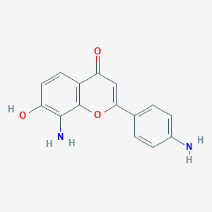 molecular formula C15H12N2O3 B174042 4',8-Diamino-7-hydroxyflavone CAS No. 199460-15-6