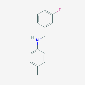 molecular formula C14H14FN B174046 N-(3-Fluorobenzyl)-4-methylaniline CAS No. 127598-65-6