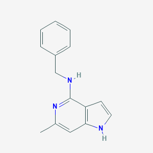 molecular formula C15H15N3 B174057 N-Benzyl-6-methyl-1H-pyrrolo[3,2-C]pyridin-4-amine CAS No. 178268-87-6