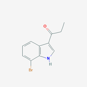 molecular formula C11H10BrNO B174073 1-(7-bromo-1H-indol-3-yl)propan-1-one CAS No. 179473-61-1
