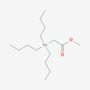 molecular formula C15H32O2Sn B174084 Acetic acid, 2-(tributylstannyl)-, methyl ester CAS No. 18365-23-6