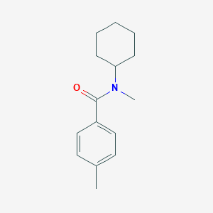 molecular formula C15H21NO B174086 N-cyclohexyl-N,4-dimethylbenzamide CAS No. 133718-17-9