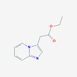 molecular formula C11H12N2O2 B174093 2-(咪唑并[1,2-a]吡啶-3-基)乙酸乙酯 CAS No. 101820-69-3