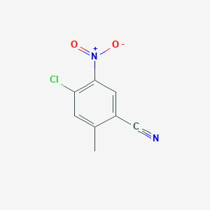 molecular formula C8H5ClN2O2 B174096 4-氯-2-甲基-5-硝基苯甲腈 CAS No. 178448-14-1