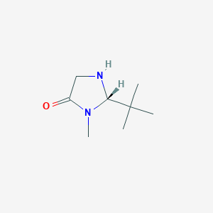 molecular formula C8H16N2O B174097 (S)-2-tert-butyl-3-methylimidazolidin-4-one CAS No. 101143-57-1