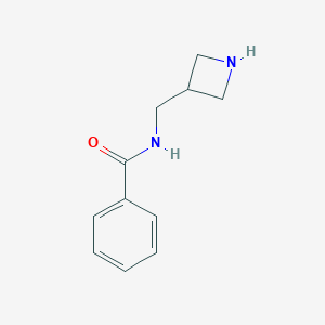 molecular formula C11H14N2O B174106 N-[(Azetidin-3-yl)methyl]benzamide CAS No. 199528-26-2