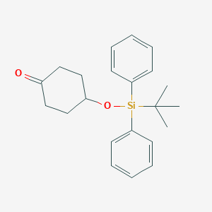 molecular formula C22H28O2Si B174111 Cyclohexanone, 4-[[(1,1-dimethylethyl)diphenylsilyl]oxy]- CAS No. 130745-59-4