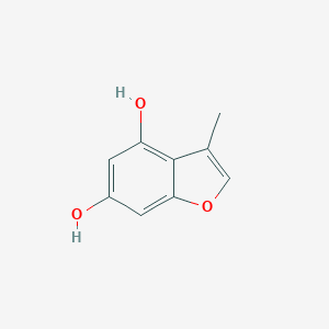 molecular formula C9H8O3 B174126 3-Methylbenzofuran-4,6-diol CAS No. 197086-89-8