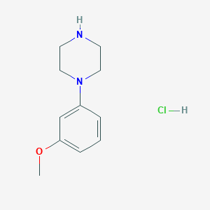 molecular formula C11H17ClN2O B174137 1-(3-甲氧基苯基)哌嗪盐酸盐 CAS No. 16015-70-6