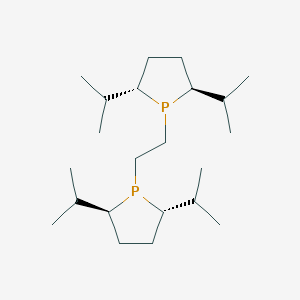 molecular formula C22H44P2 B174142 1,2-Bis[(2S,5S)-2,5-diisopropylphospholano]ethane CAS No. 136705-63-0