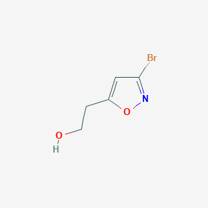 molecular formula C5H6BrNO2 B174148 3-Bromo-5-(2-hydroxyethyl)isoxazole CAS No. 105175-00-6