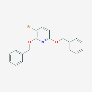 molecular formula C19H16BrNO2 B174153 2,6-Bis(benzyloxy)-3-bromopyridine CAS No. 16727-47-2