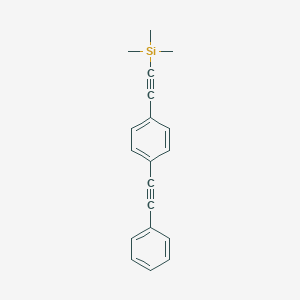 molecular formula C19H18Si B174160 Silane, trimethyl[[4-(phenylethynyl)phenyl]ethynyl]- CAS No. 147492-76-0