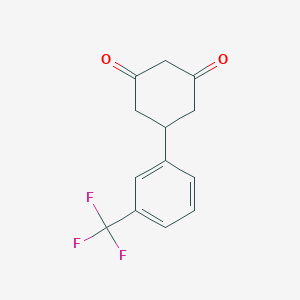 molecular formula C13H11F3O2 B174178 5-(3-(Trifluoromethyl)phenyl)cyclohexane-1,3-dione CAS No. 144128-67-6