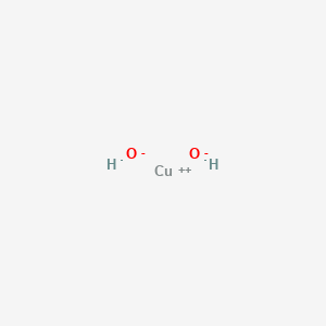 molecular formula CuH2O2 B174182 Copper hydroxide CAS No. 1344-69-0
