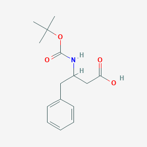 molecular formula C15H21NO4 B174187 3-tert-Butoxycarbonylamino-4-phenylbutyric acid CAS No. 120378-17-8