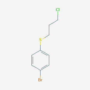 molecular formula C9H10BrClS B174192 (4-Bromophenyl)(3-chloropropyl)sulfane CAS No. 16181-12-7