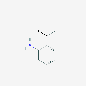 molecular formula C10H15N B174226 2-[(2R)-butan-2-yl]aniline CAS No. 196805-87-5